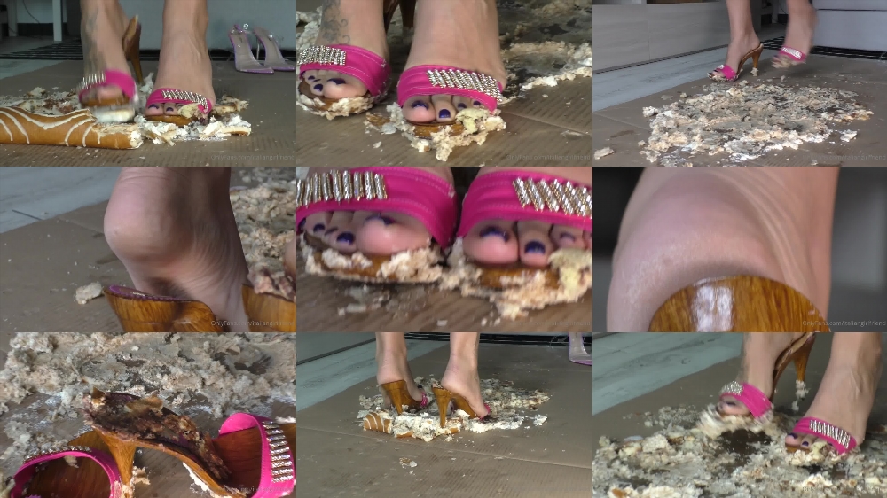 Hot Italian Girlfriend in High Heels and Cakes