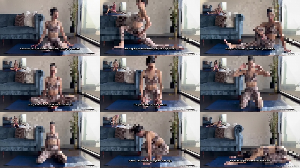 Goddess Chloe's Sizzling Yoga Session