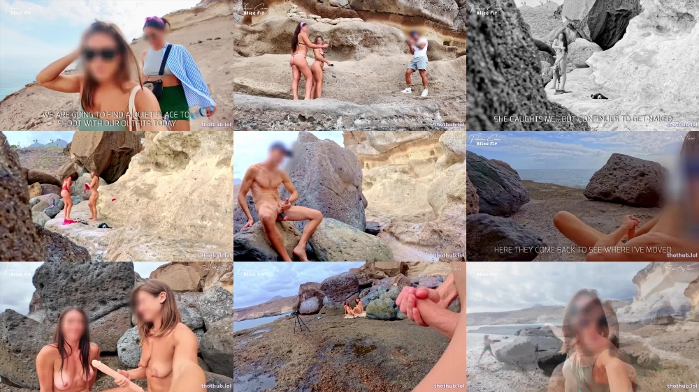 Gentlyperv Beach Handjob: Federica Corona and Alice Fit