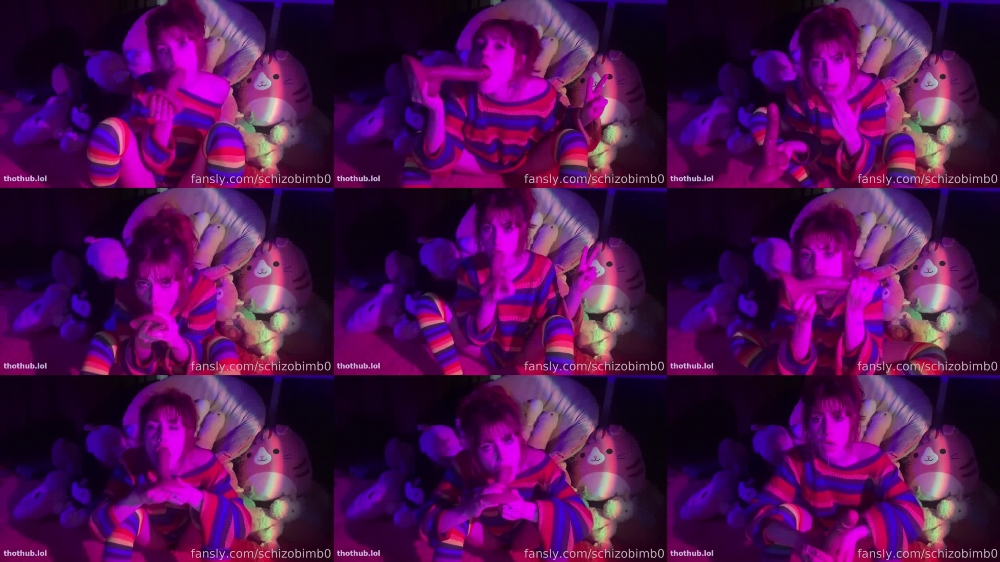 Schizobimb0's Goth Dildo Blowjob