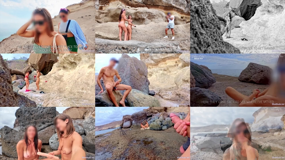 Gentlyperv Beach Handjob: Federica and Alice's Intimate Delight