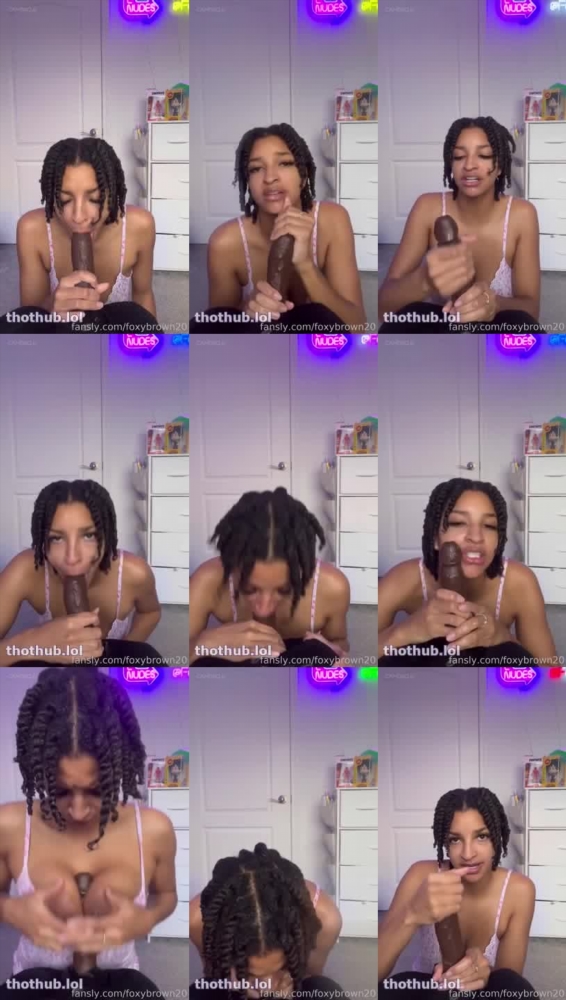 Foxy Brown's Dildo Adventure