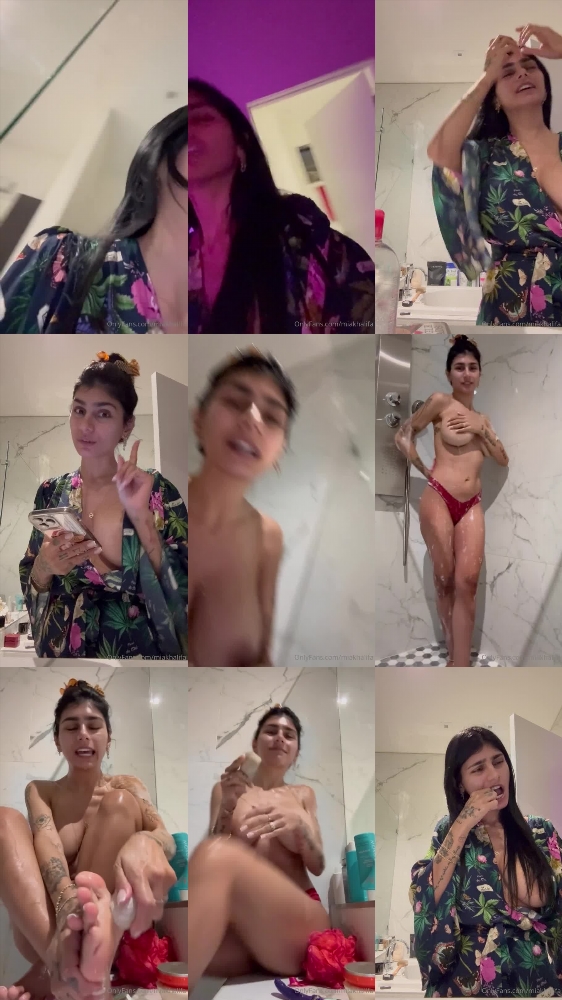 Mia Khalifa's Exclusive Naked Shower