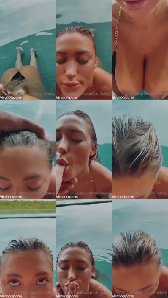 Stefbabyg's Sizzling Poolside Blowjob