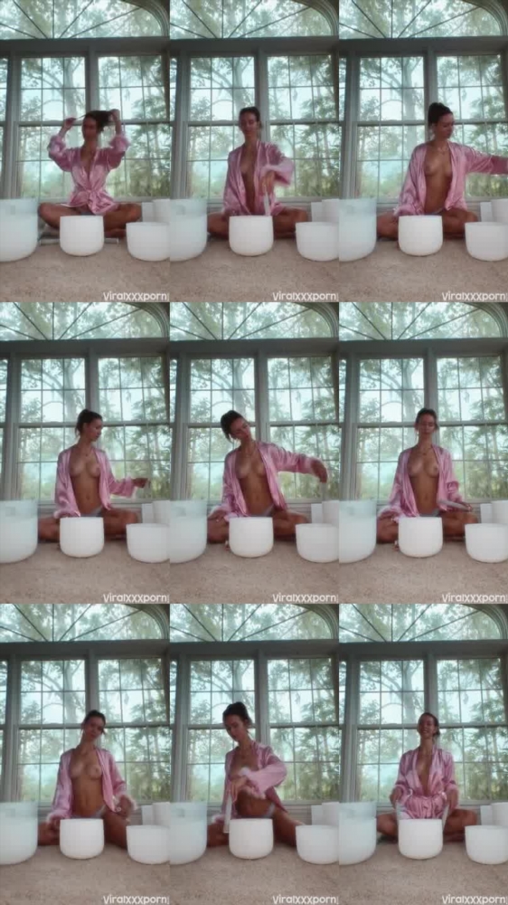 Rachel Cook Baring Big Nipples in Bathrobe