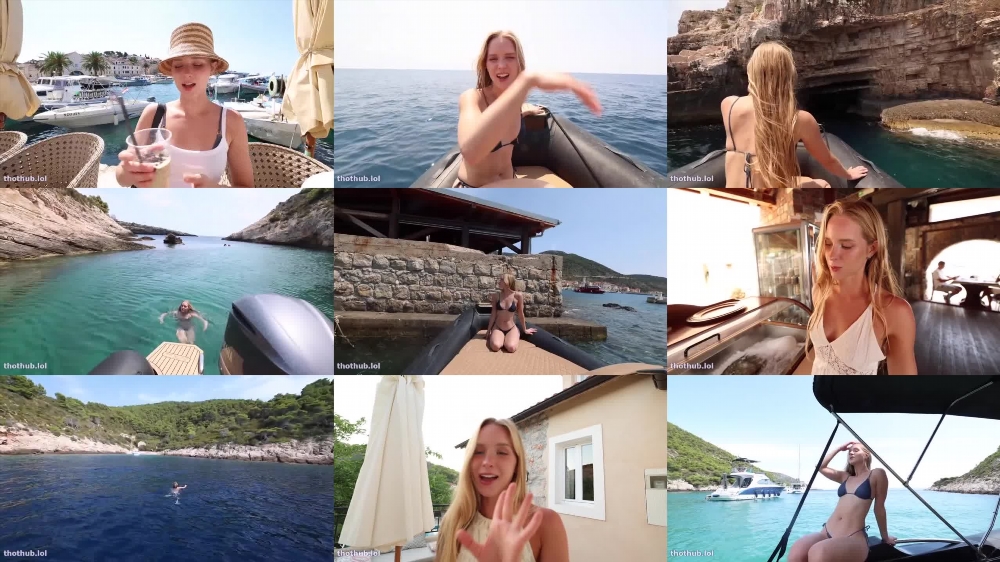 Caroline Zalog's Private Boat Ride in Croatia