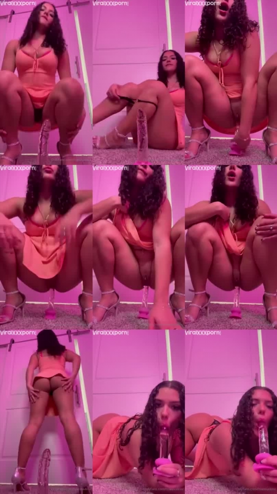 Mckinzie Valdez: Ebony Dildo Riding and Sucking