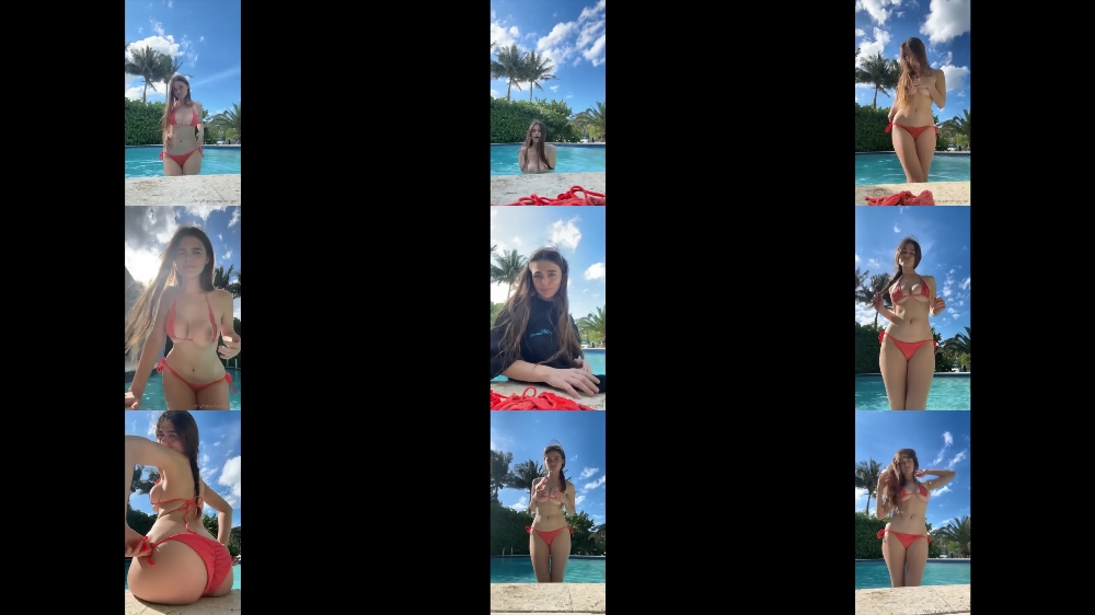 Megnutt02's Sizzling Sidepool Tease