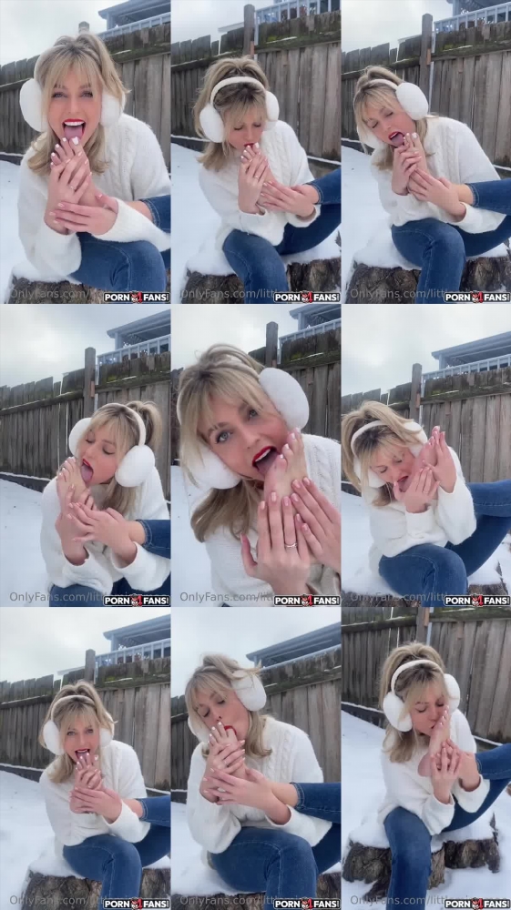 Mae Winter's Outdoor Toe Sucking Adventure