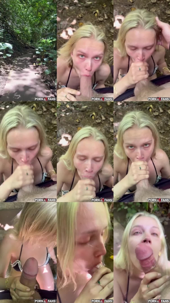 Addison Ivy's Sensual Blowjob in the Woods