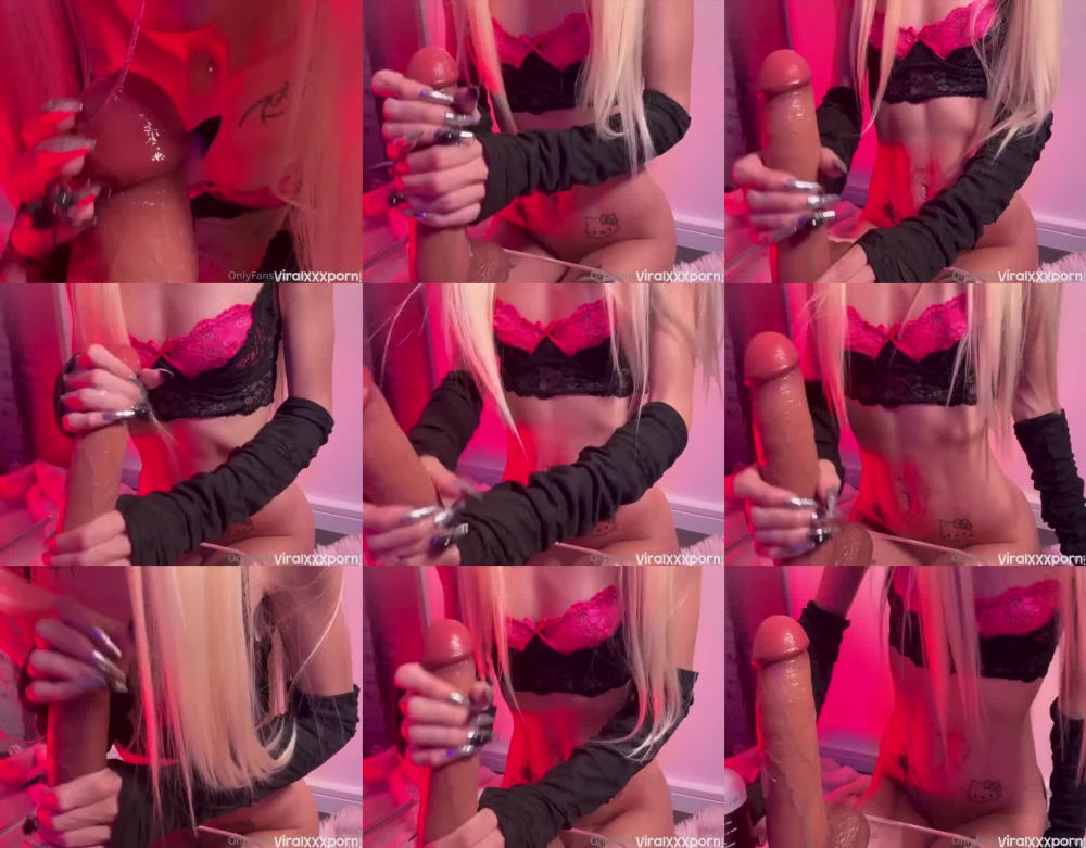 Ellexxaurus: Petite Blonde Handjob Delight