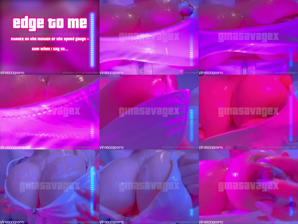 Gina Savage X: Big Nipples Oil Play