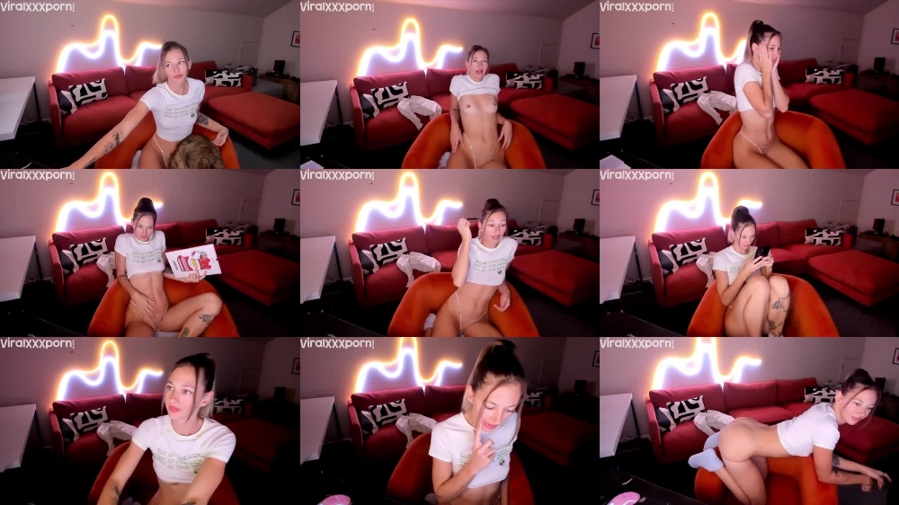 Miss Alice's Live Stream in White T-Shirt and Panties