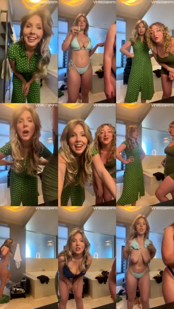 Sultry Lena Paul & Lenaisa Peach in a Bikini Tease