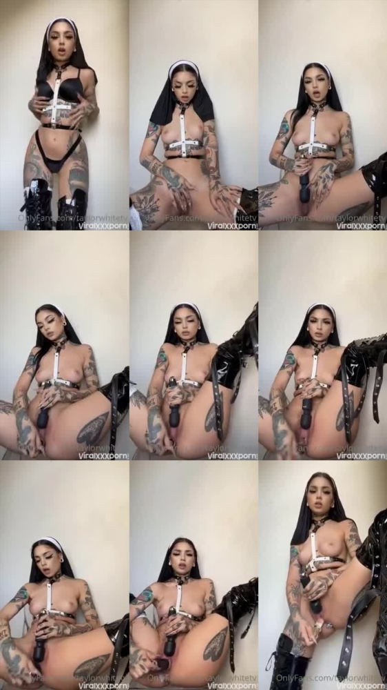 Taylor White's Double Dildo Masturbation Session