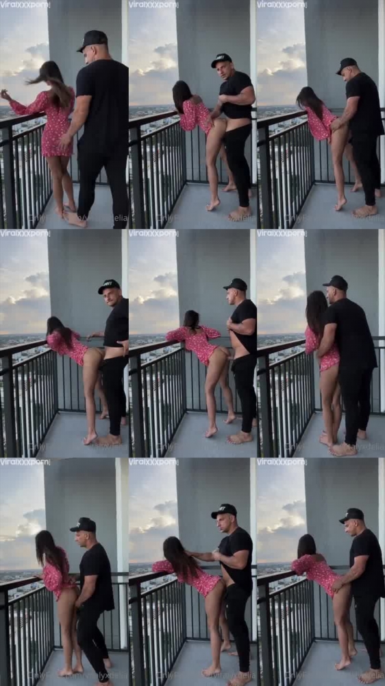 Delia Rose's Balcony Sex Tape
