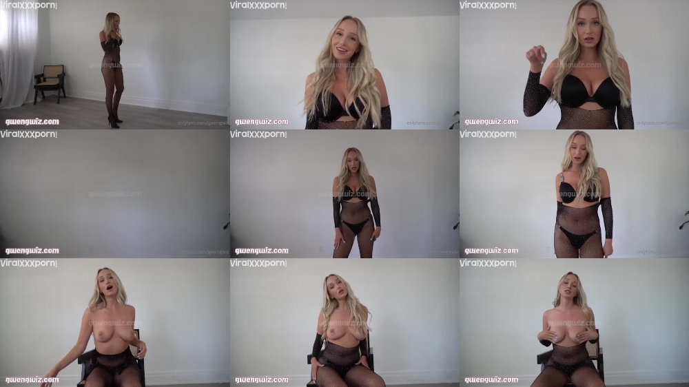 GwenGwiz's Sexy Black Lingerie Try-On