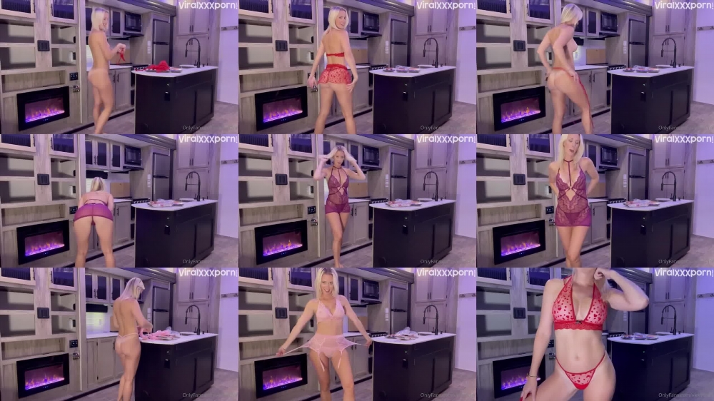 Vicky Stark: Sensual Lingerie and Skirt Try-On from OnlyFans