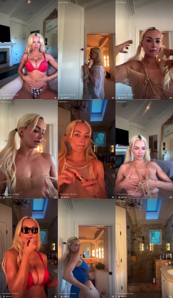 Lindsey Pelas Strips Down Live