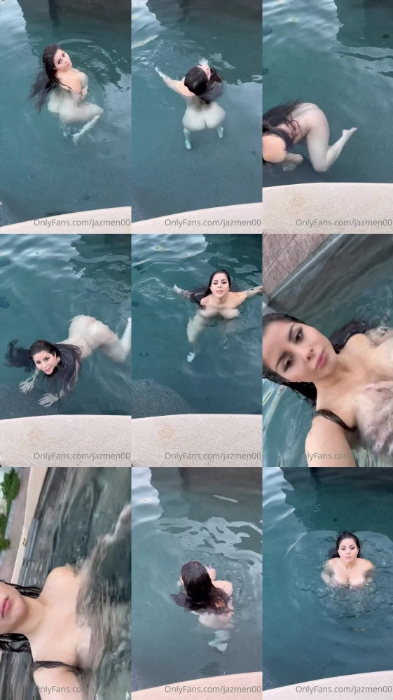 Jazmen Jafar's Sensual Swimming Session