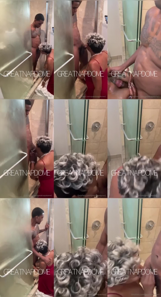 Mature Greatnapdome1's Sensual Shower Blowjob