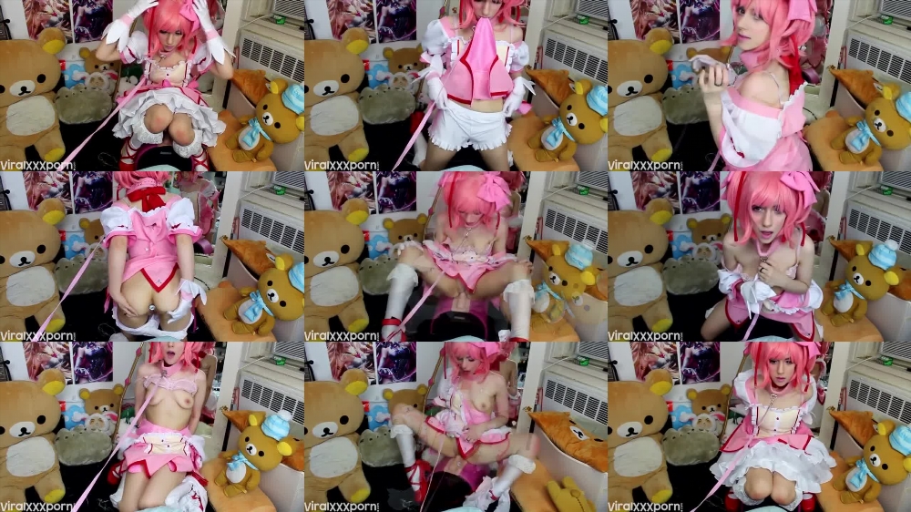 Lana Rain Cosplays Madoka Kaname and Masturbates in a Cam Show