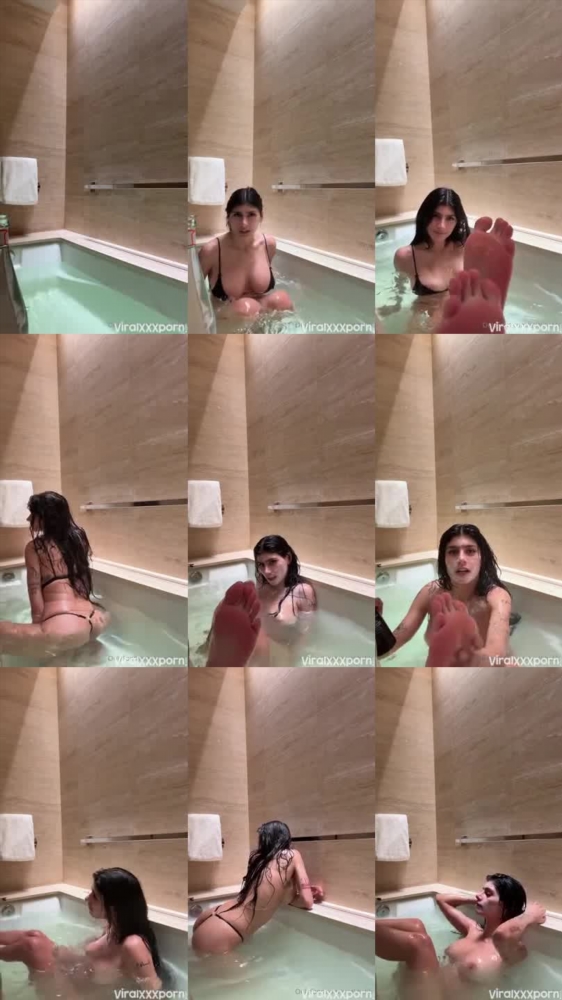 Mia Khalifa's Sizzling Tub Video