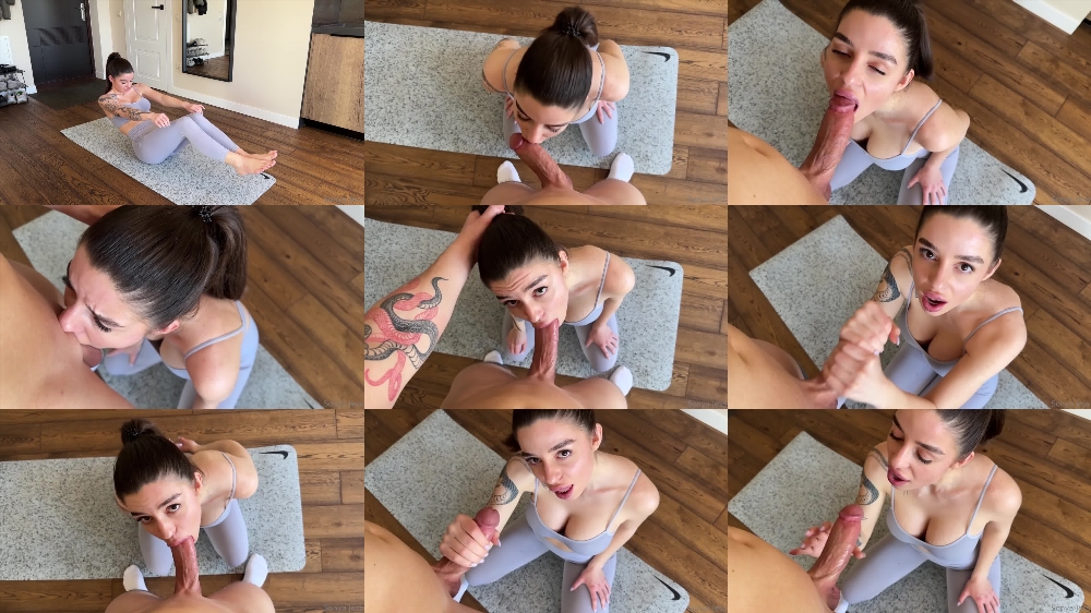 Sonya Jess Skips Yoga For A Blowjob