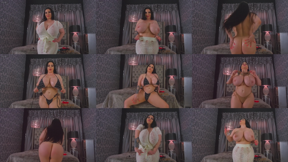 Korina Kova Strips & Tries On Lingerie Sets