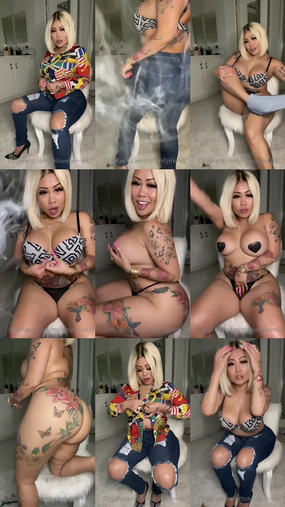 Itslovelymimi27 Strips Her Clothes Away