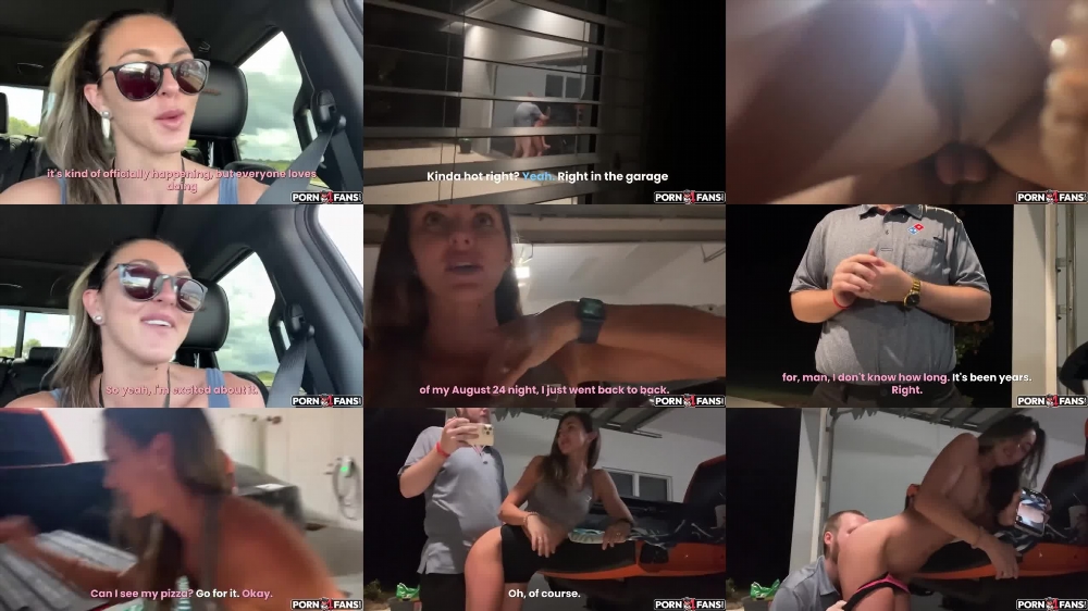 Britt Fit Gets Fucked By REAL Pizza Delivery Guy