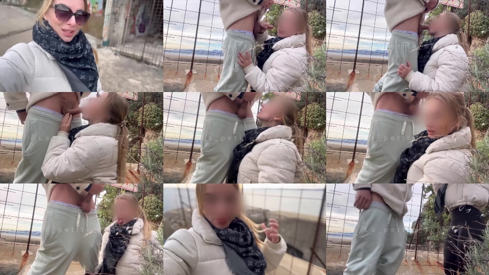 La Petite Ange's Outdoor Blowjob