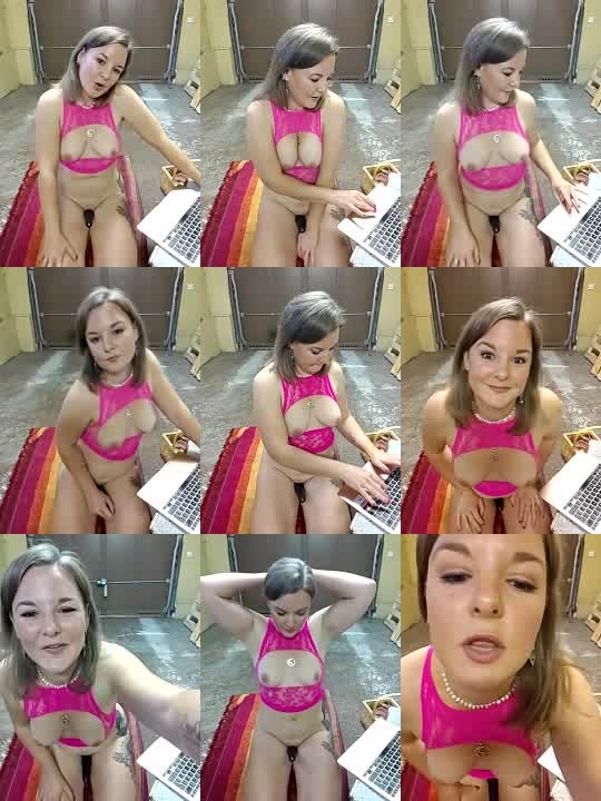 Em Fae Strips Then Fingers Herself