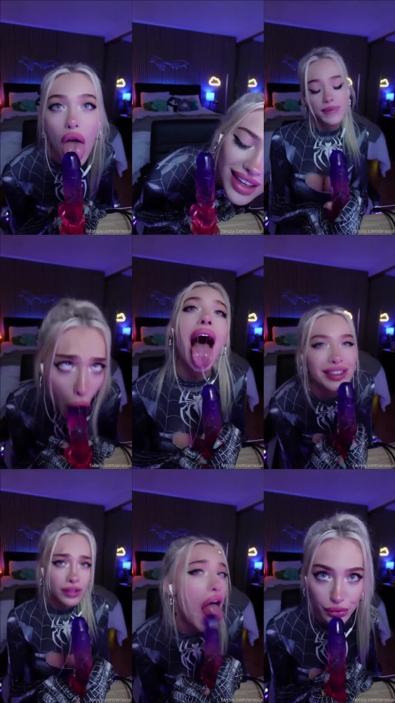 Alexandra Marianna Sucks A Dildo As Spidergirl