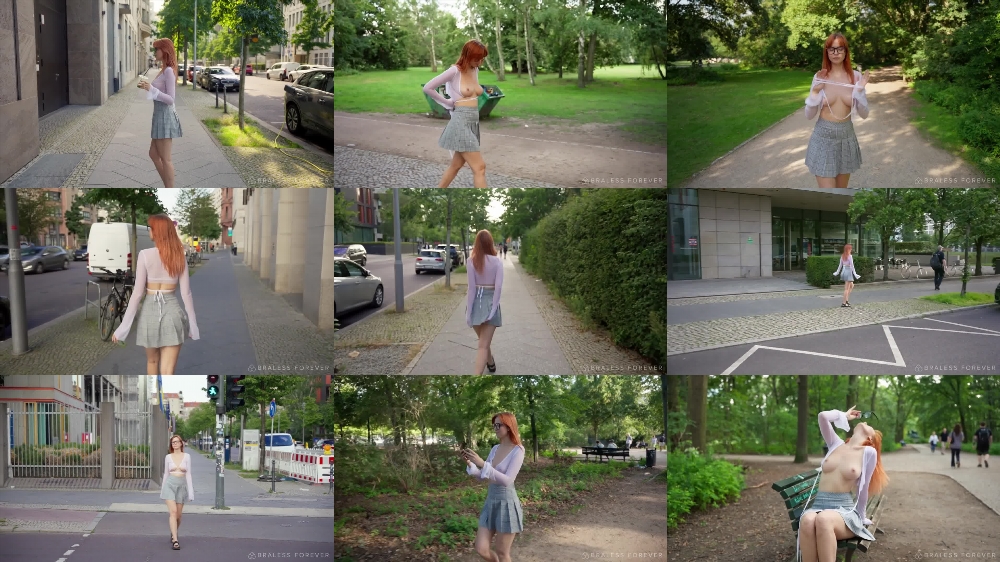 Lana Lane Strips Herself Naked Outside