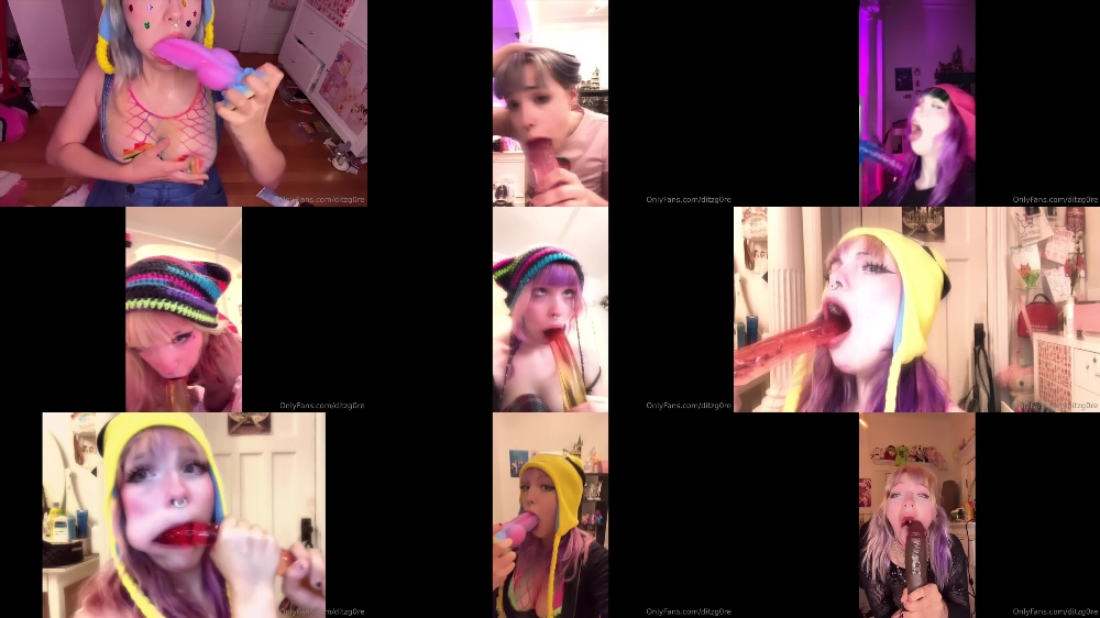 Compilation Of DitzyMaruu Giving Deep Throat