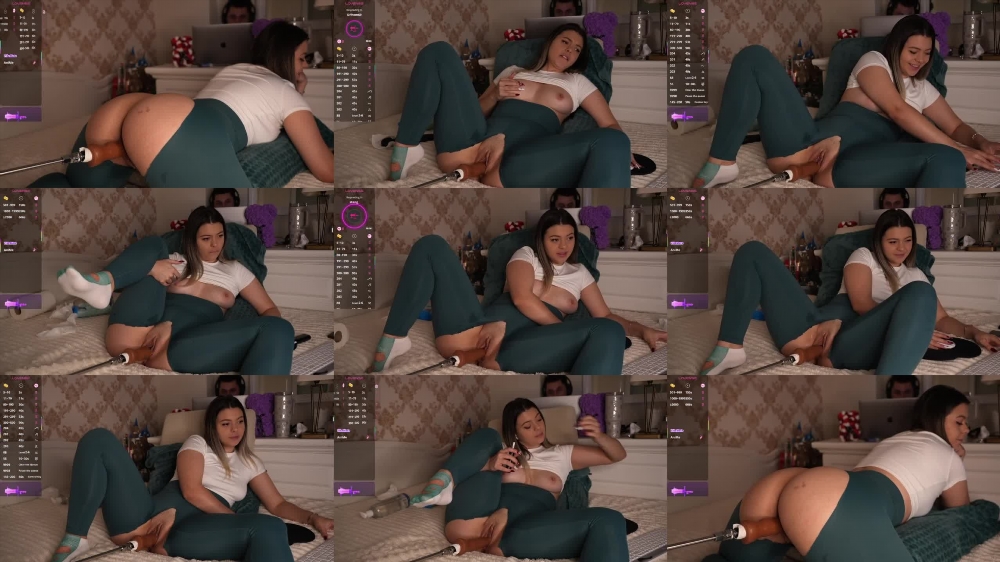 Alanna Pow Busty Brunette Teases Her Jumbo Ass in Hardcore Video