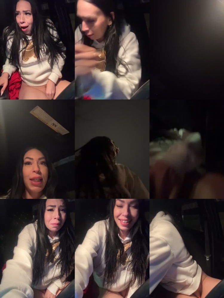 Having Sex with My Neighbor Inside the Car I Give Him a Nice Blowjob and Footjob