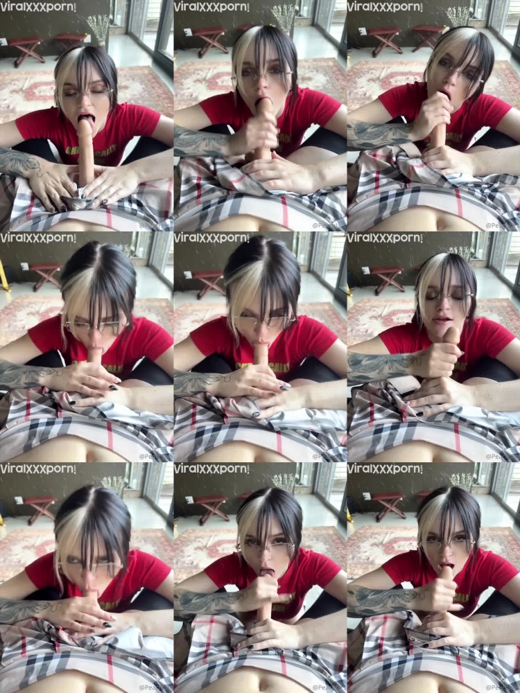 PeachJars POV Dildo sucking PPV Onlyfans Video