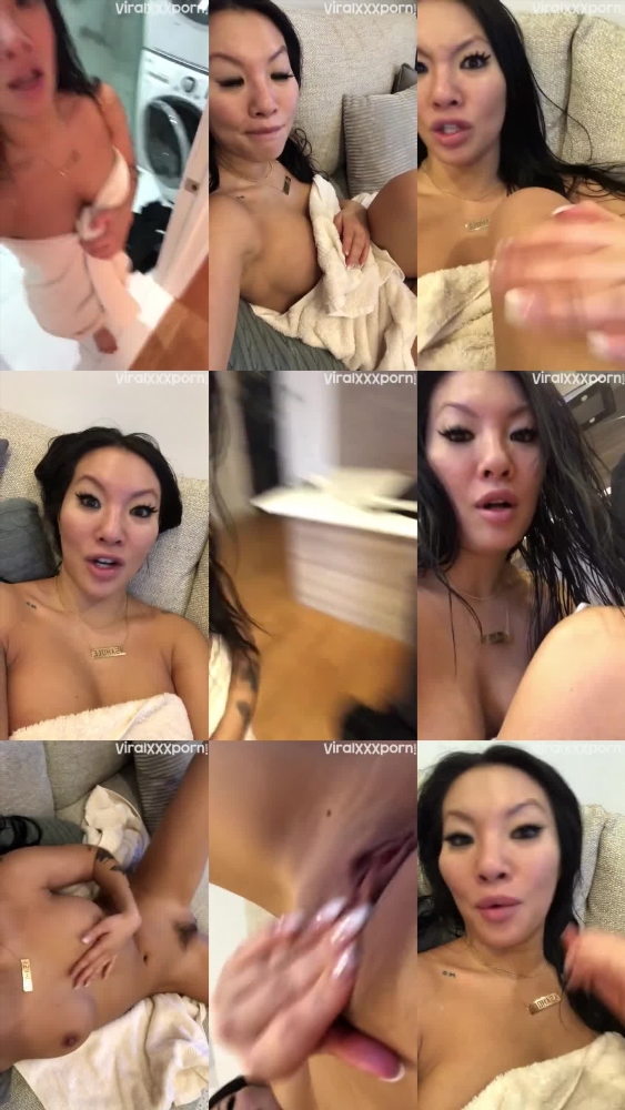 Asa Akira Teases in Nude Livestream Fingering OnlyFans Leak Video