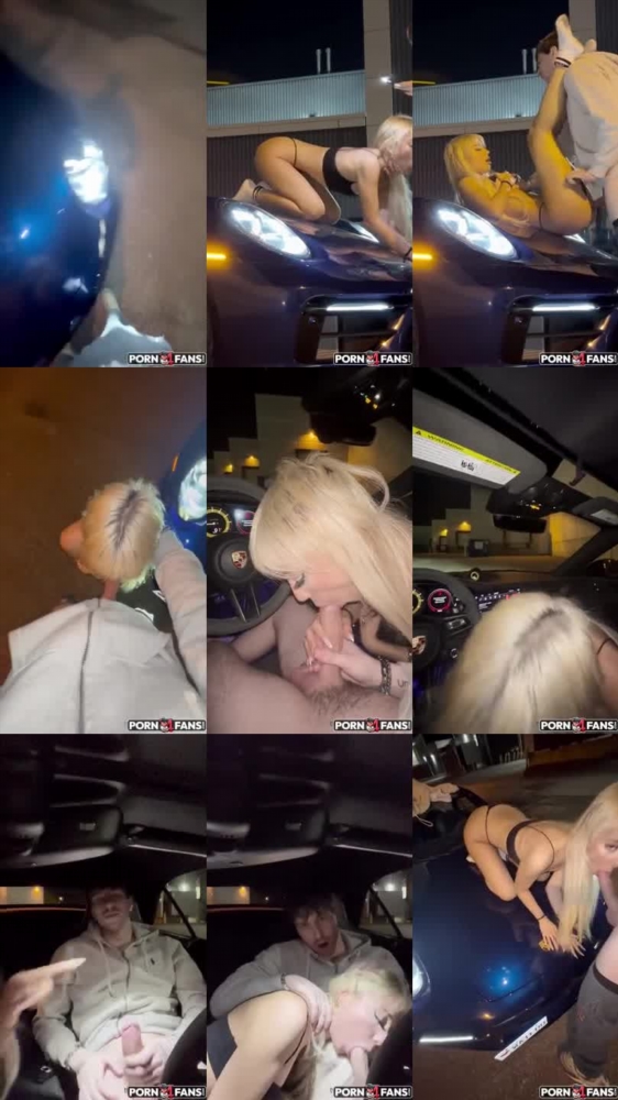 Izzy Skye Gets Fucked On The Hood of His Porsche