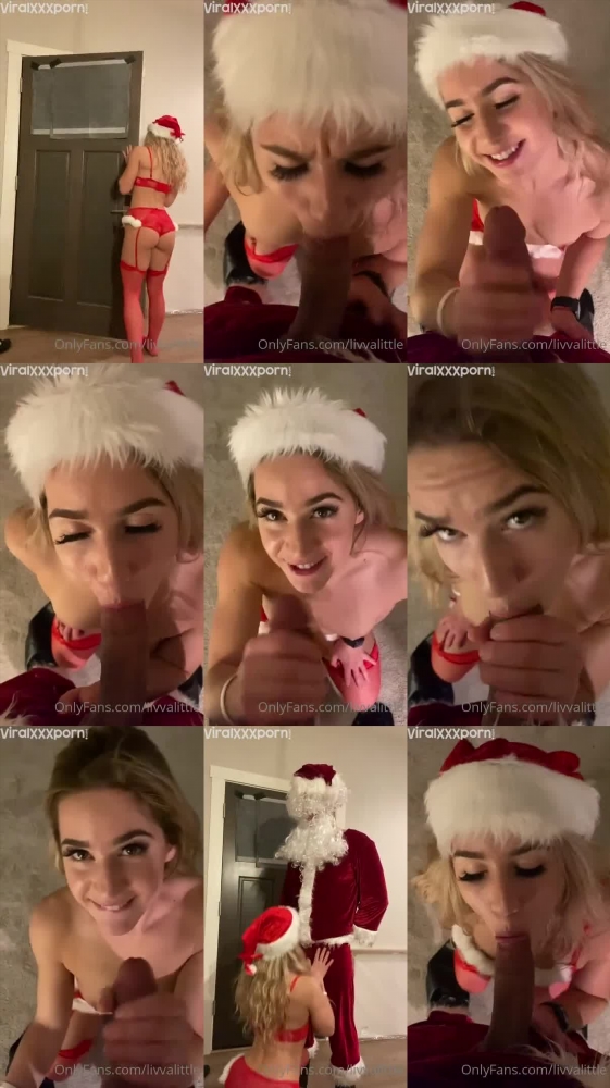 Livvalittle Teases in Xmas Cock-Sucking Video