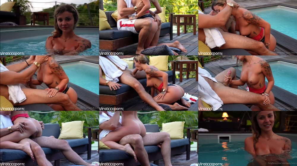 Noemie Dufresne Teases in Naughty Poolside Fuck Video from OnlyFans